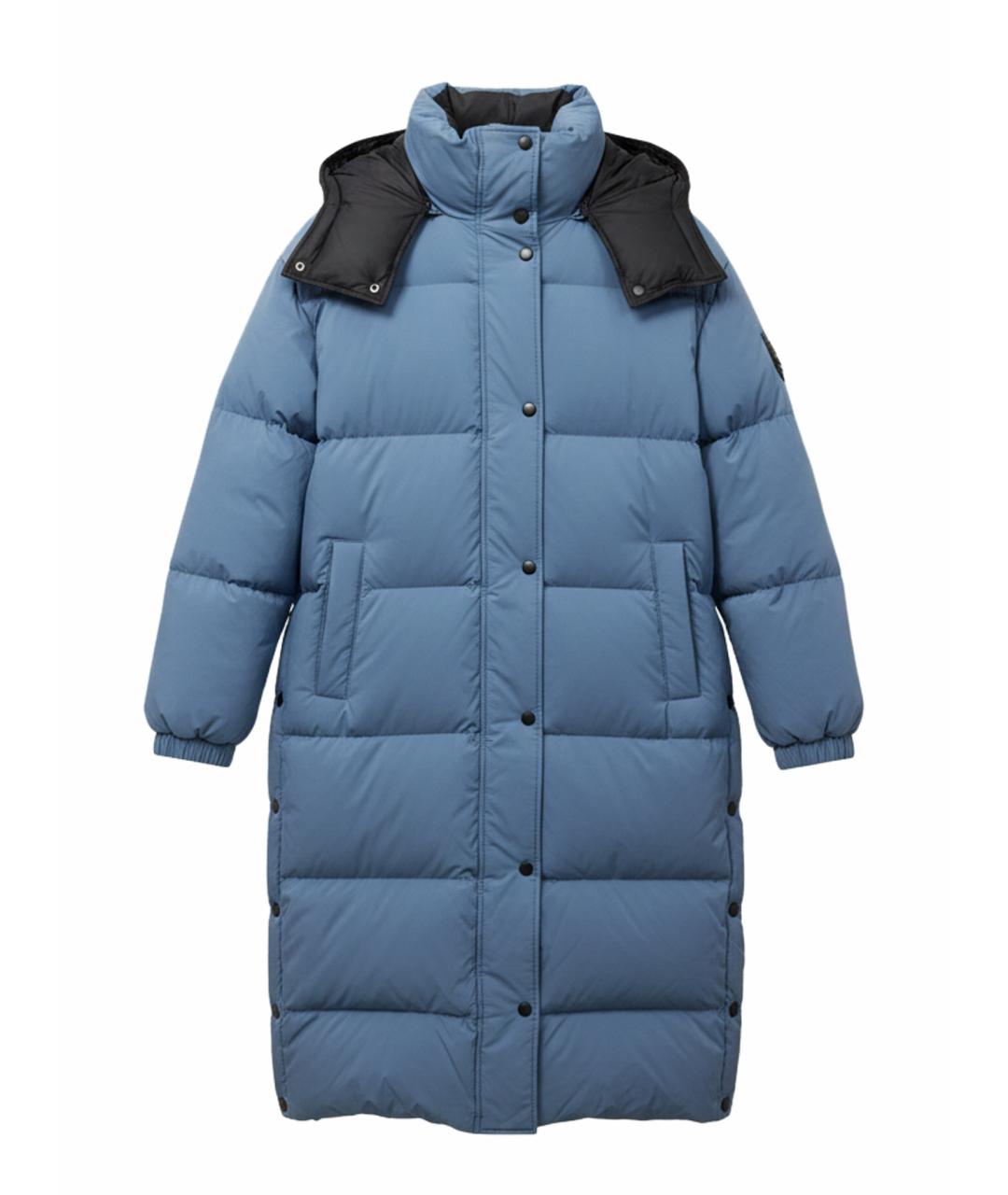 ARMY YVES SALOMON Синяя полиэстеровая куртка, фото 1