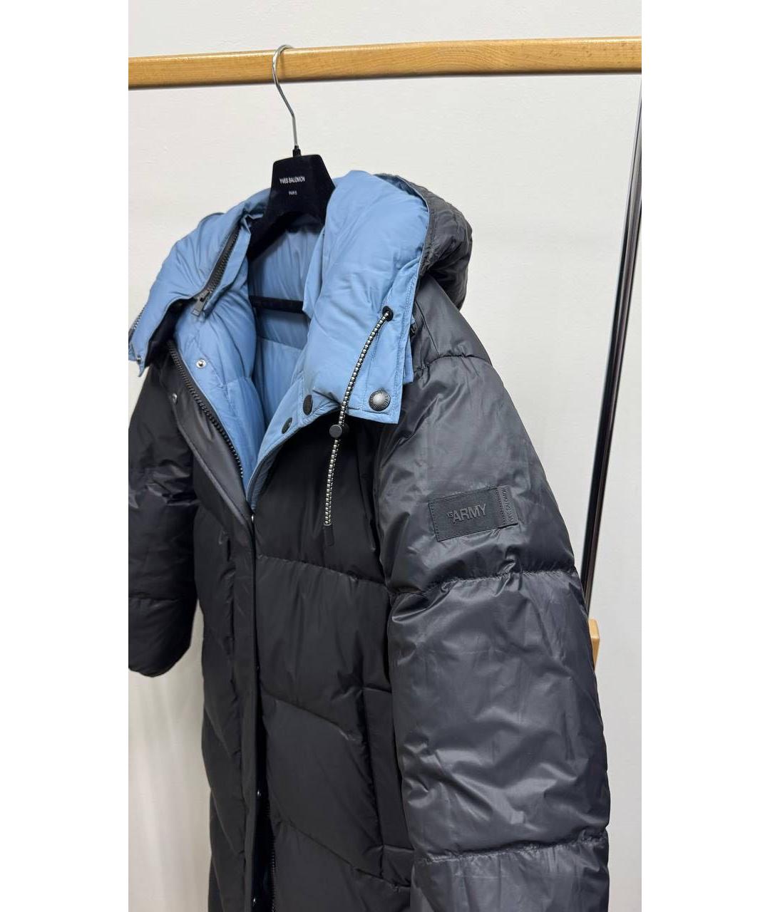 ARMY YVES SALOMON Синяя полиэстеровая куртка, фото 5