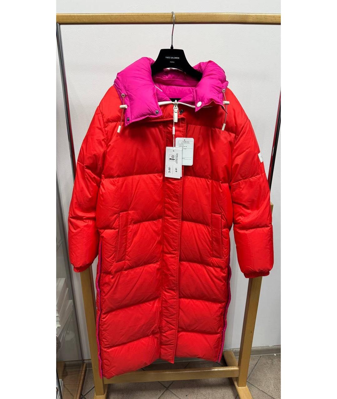 ARMY YVES SALOMON Фуксия полиэстеровая куртка, фото 7