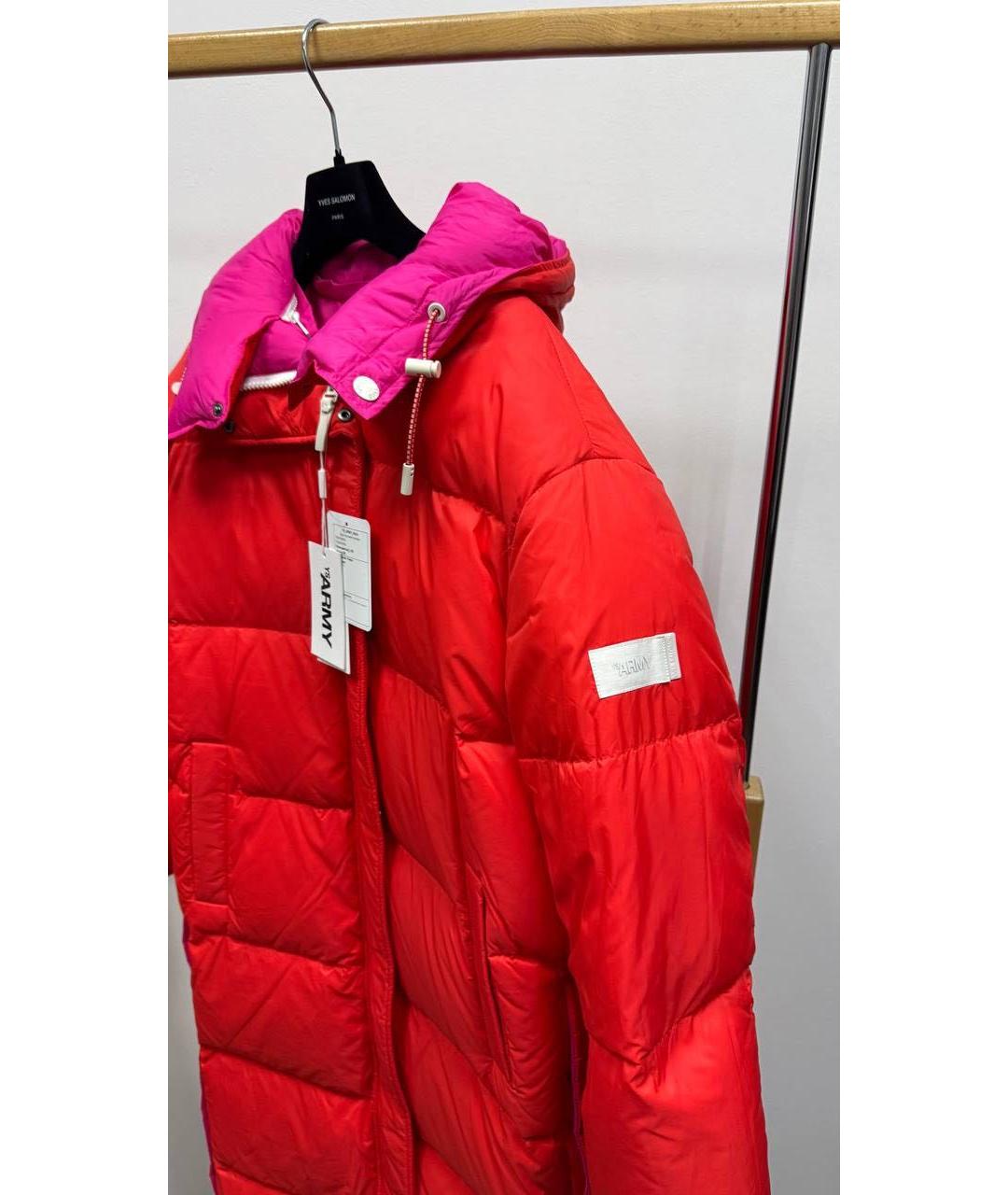 ARMY YVES SALOMON Фуксия полиэстеровая куртка, фото 6