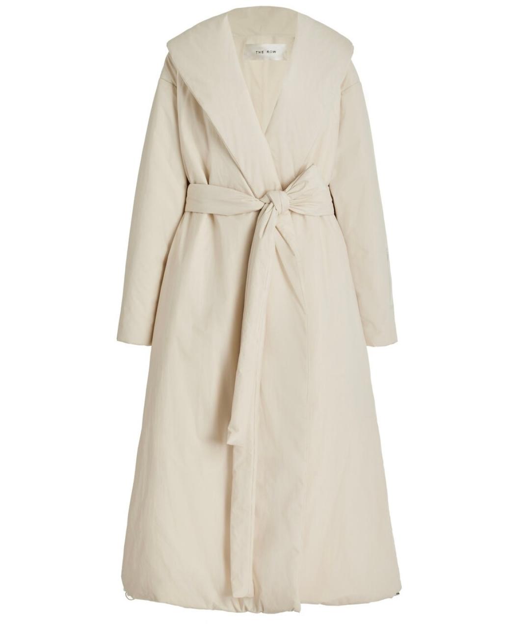 THE ROW Белое полиамидовое пальто, фото 1