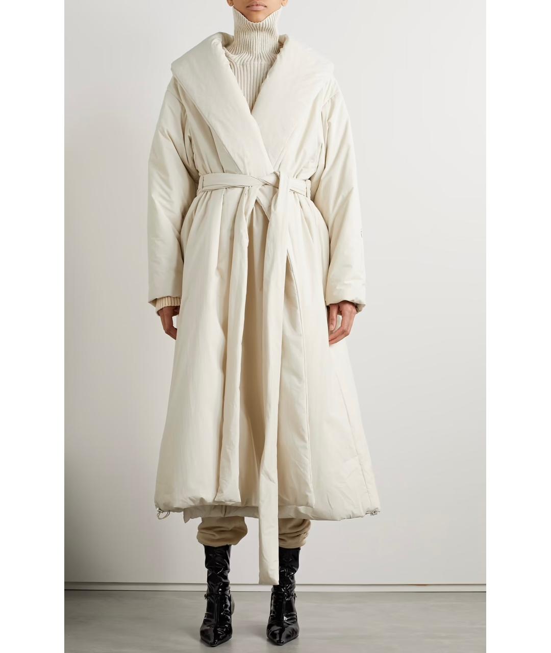 THE ROW Белое полиамидовое пальто, фото 2
