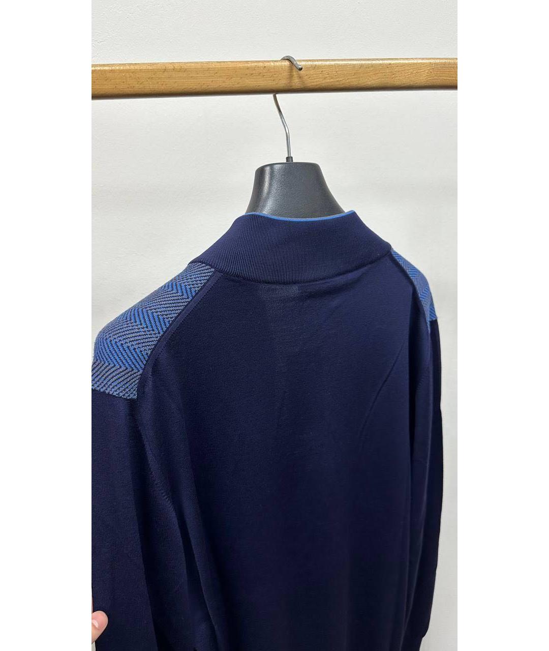 SVEVO Синий шерстяной кардиган, фото 5