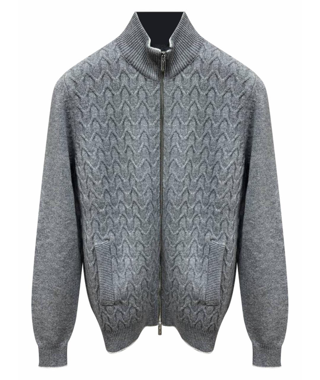 SVEVO Серый кашемировый кардиган, фото 1