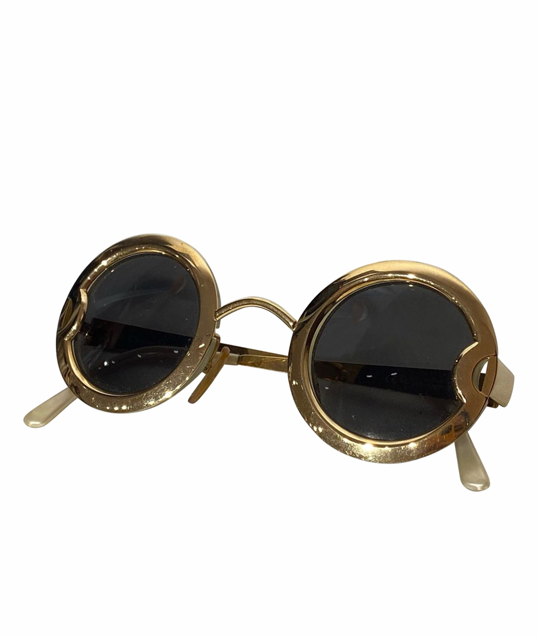 CHRISTIAN DIOR Золотые металлические солнцезащитные очки, фото 1