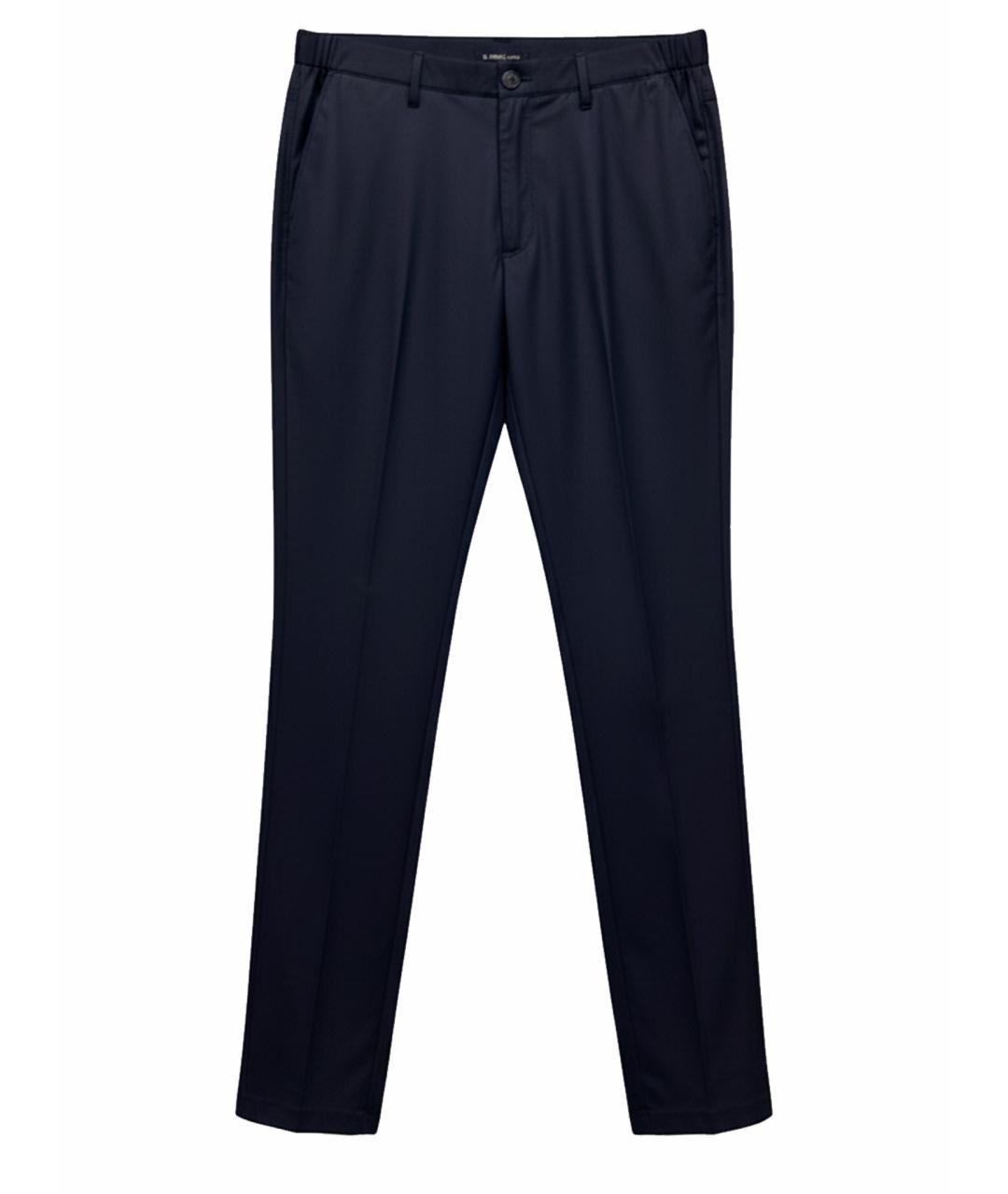 STEFANO RICCI Темно-синие шерстяные брюки чинос, фото 1