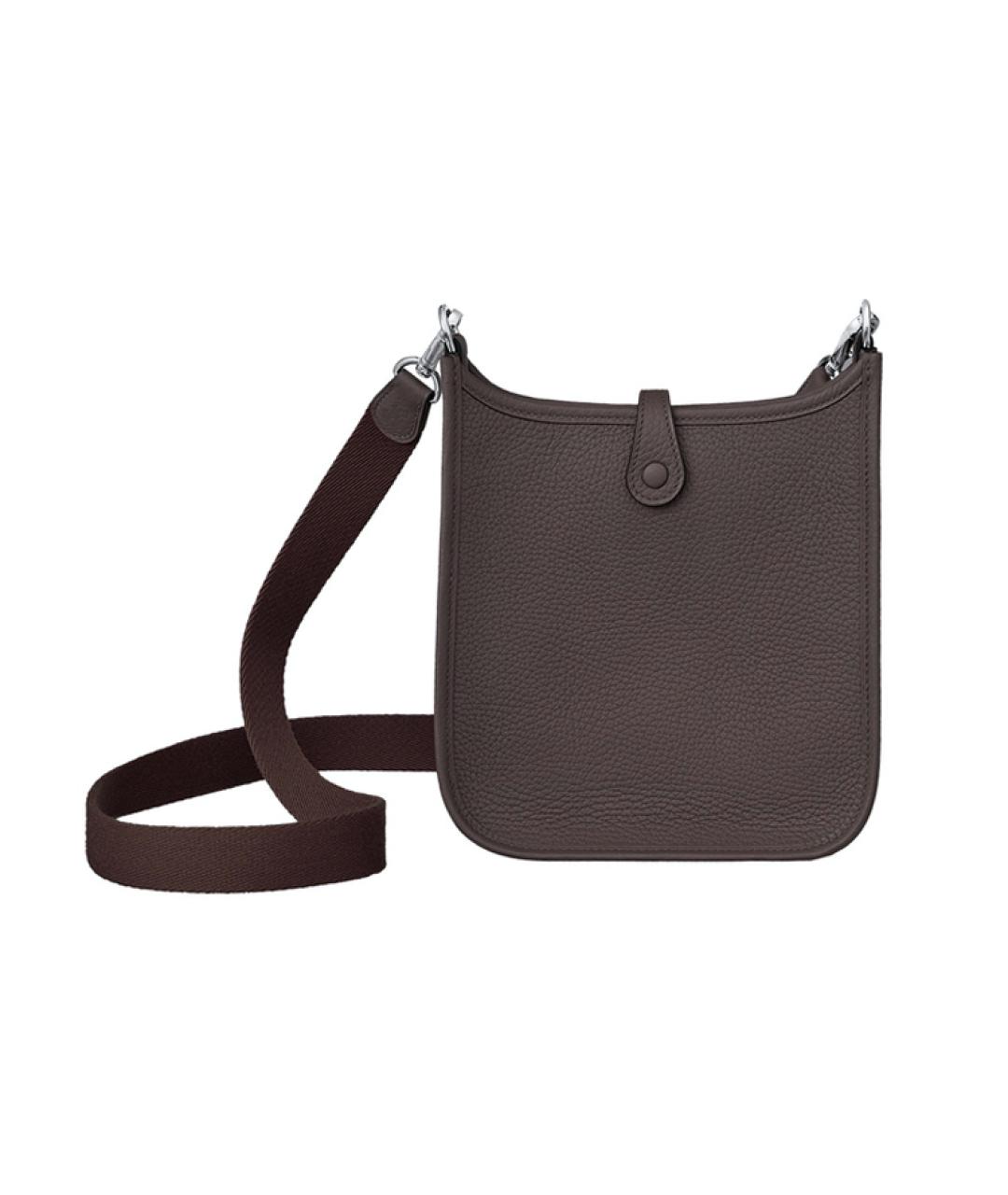 HERMES Коричневая кожаная сумка через плечо, фото 2