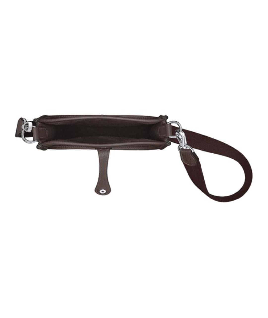 HERMES Коричневая кожаная сумка через плечо, фото 3