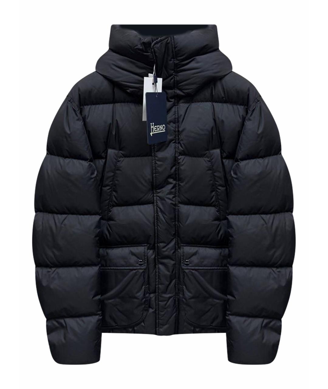HERNO Черная полиэстеровая куртка, фото 1