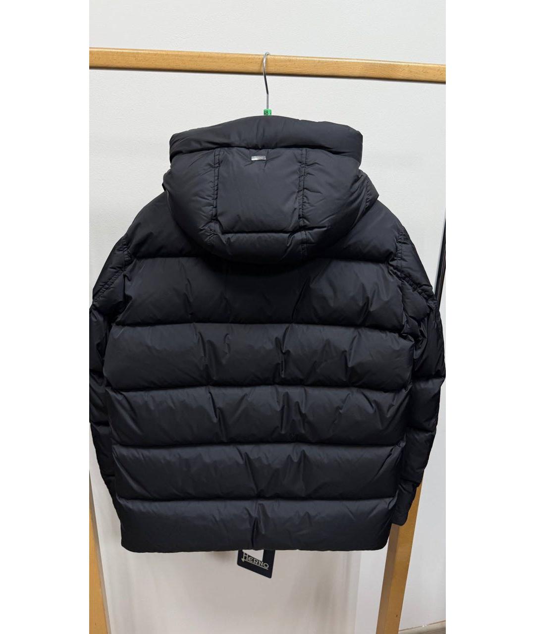 HERNO Черная полиэстеровая куртка, фото 3