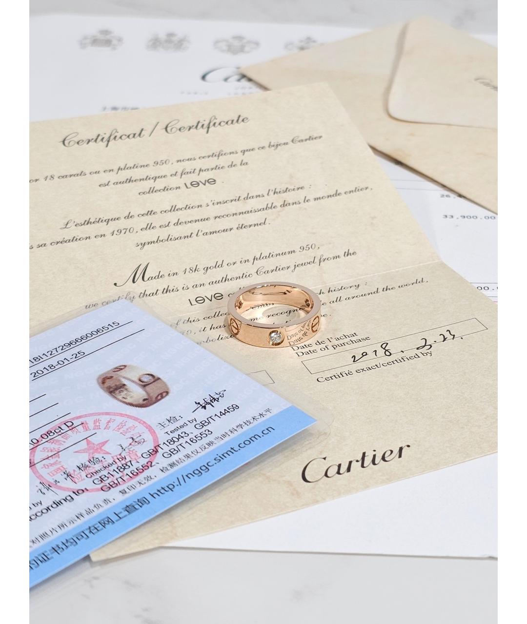 CARTIER Золотое кольцо из розового золота, фото 4