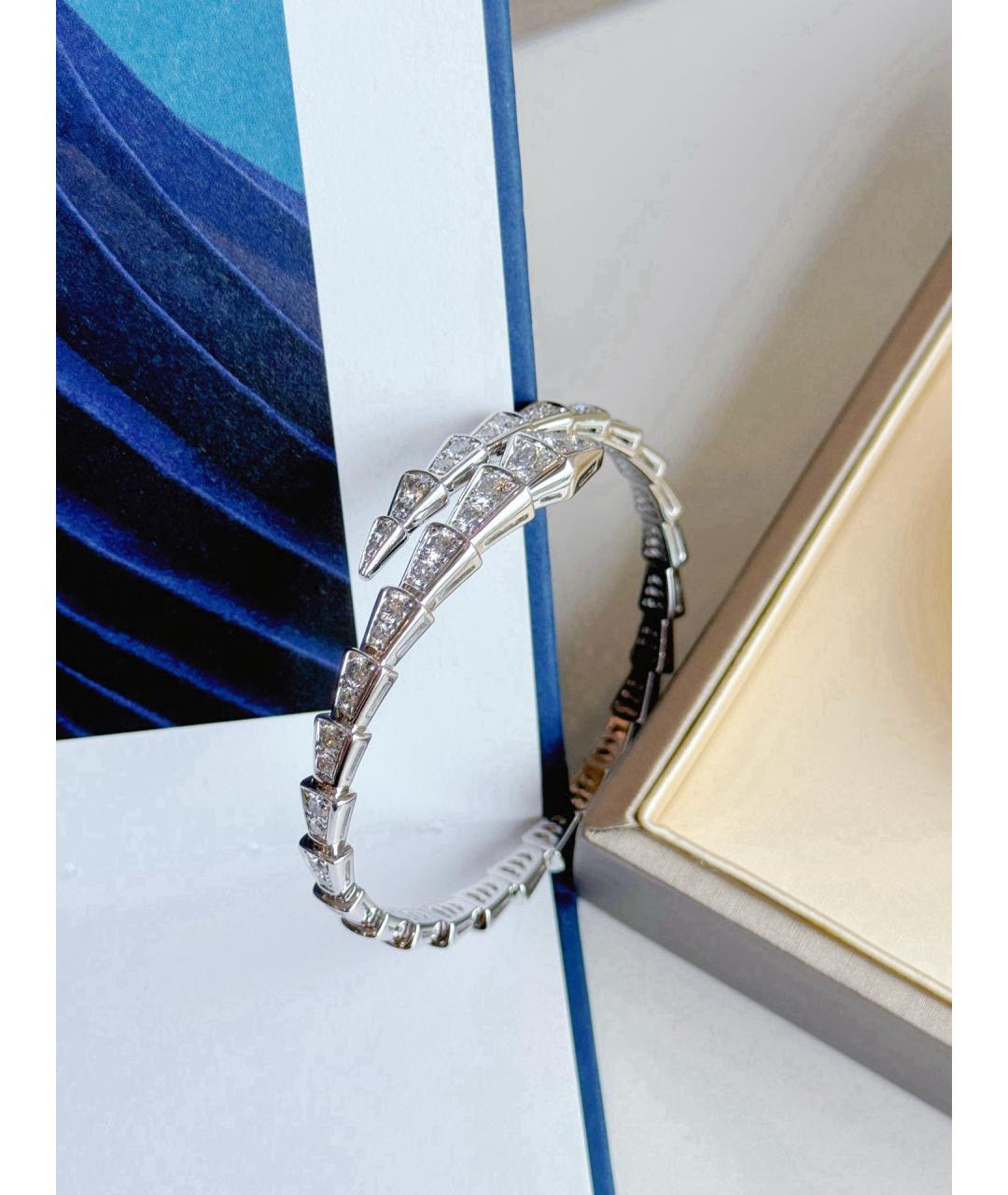 BVLGARI Серебрянный браслет из белого золота, фото 5