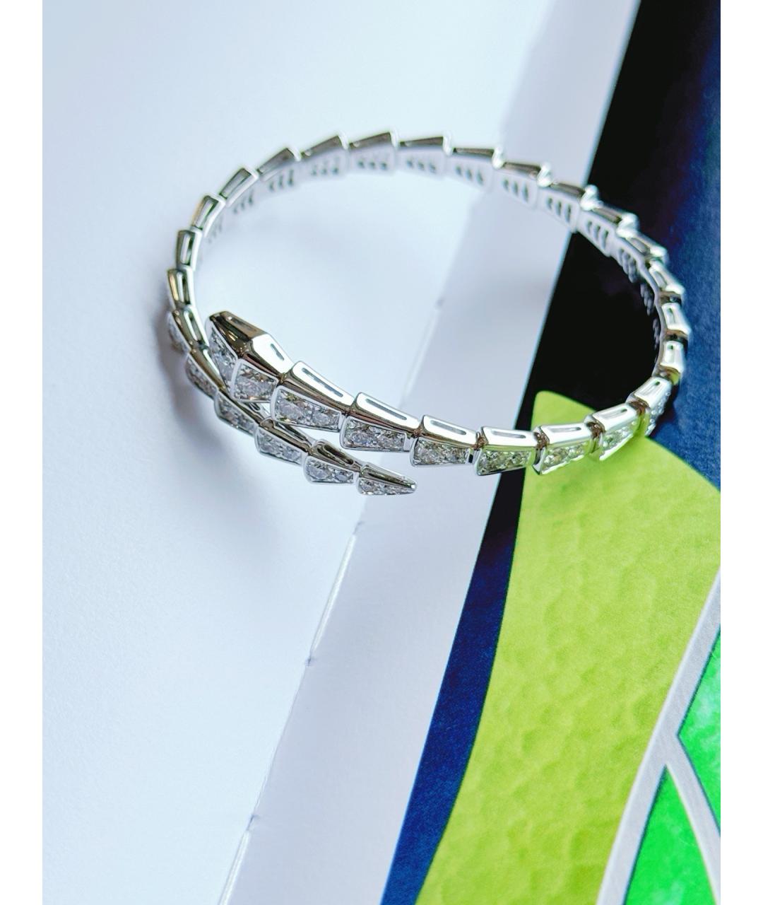 BVLGARI Серебрянный браслет из белого золота, фото 4