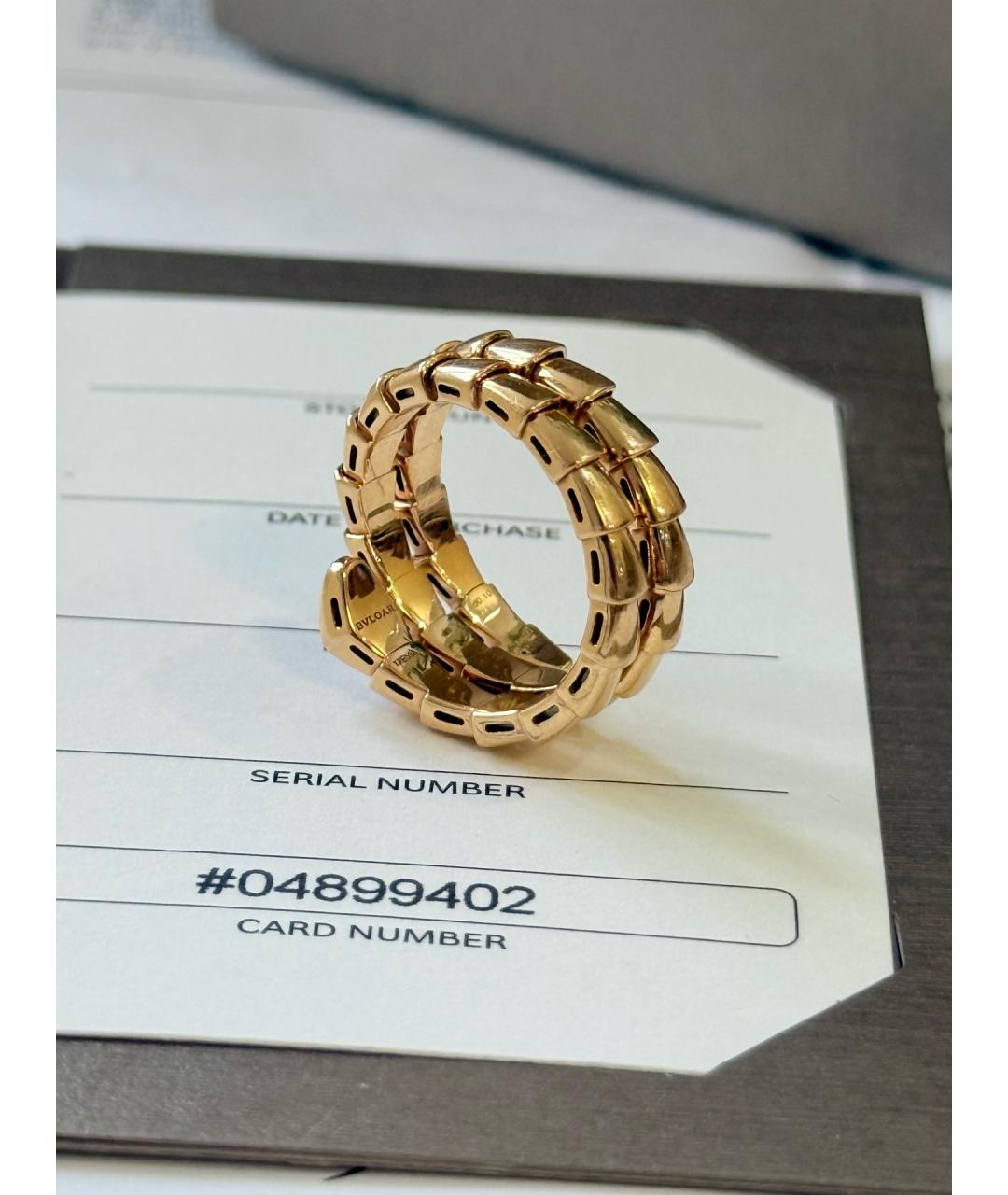 BVLGARI Золотое кольцо из розового золота, фото 7