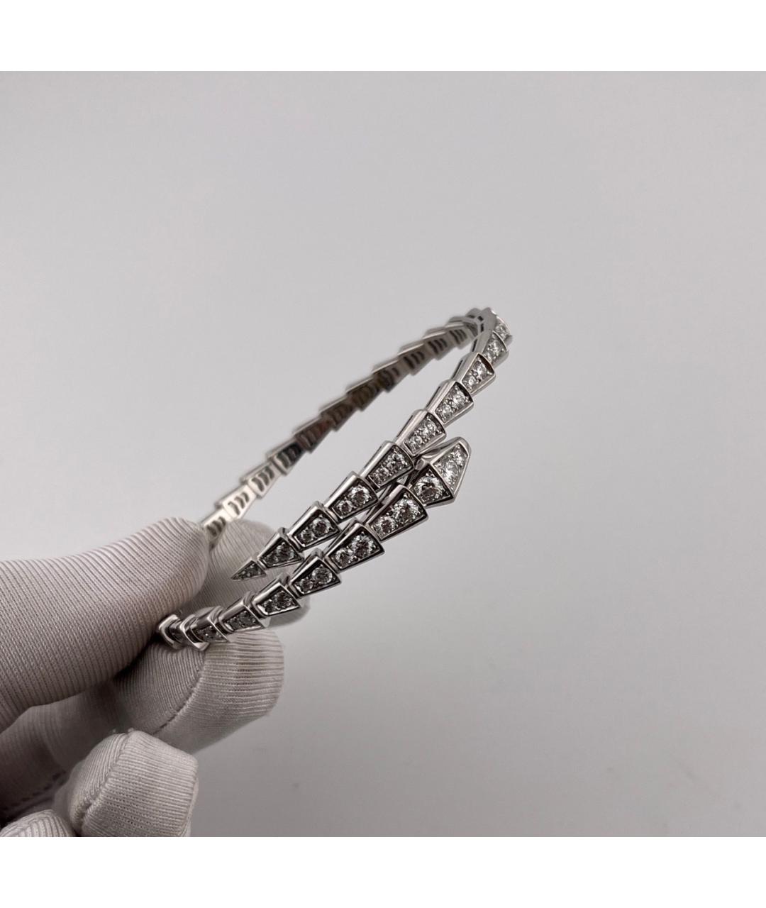 BVLGARI Серебрянный браслет из белого золота, фото 3