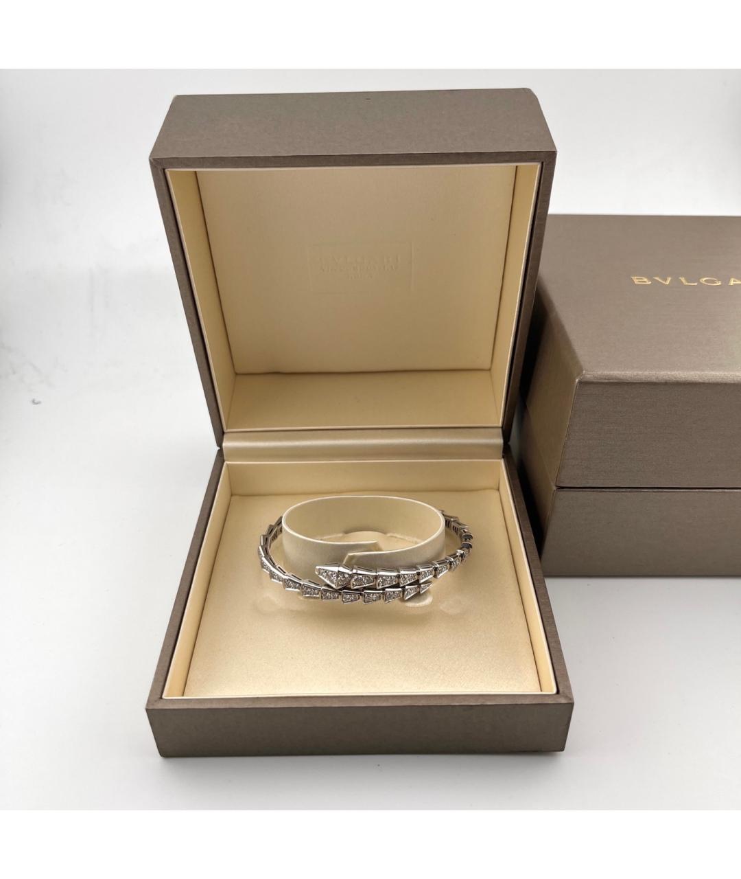 BVLGARI Серебрянный браслет из белого золота, фото 2