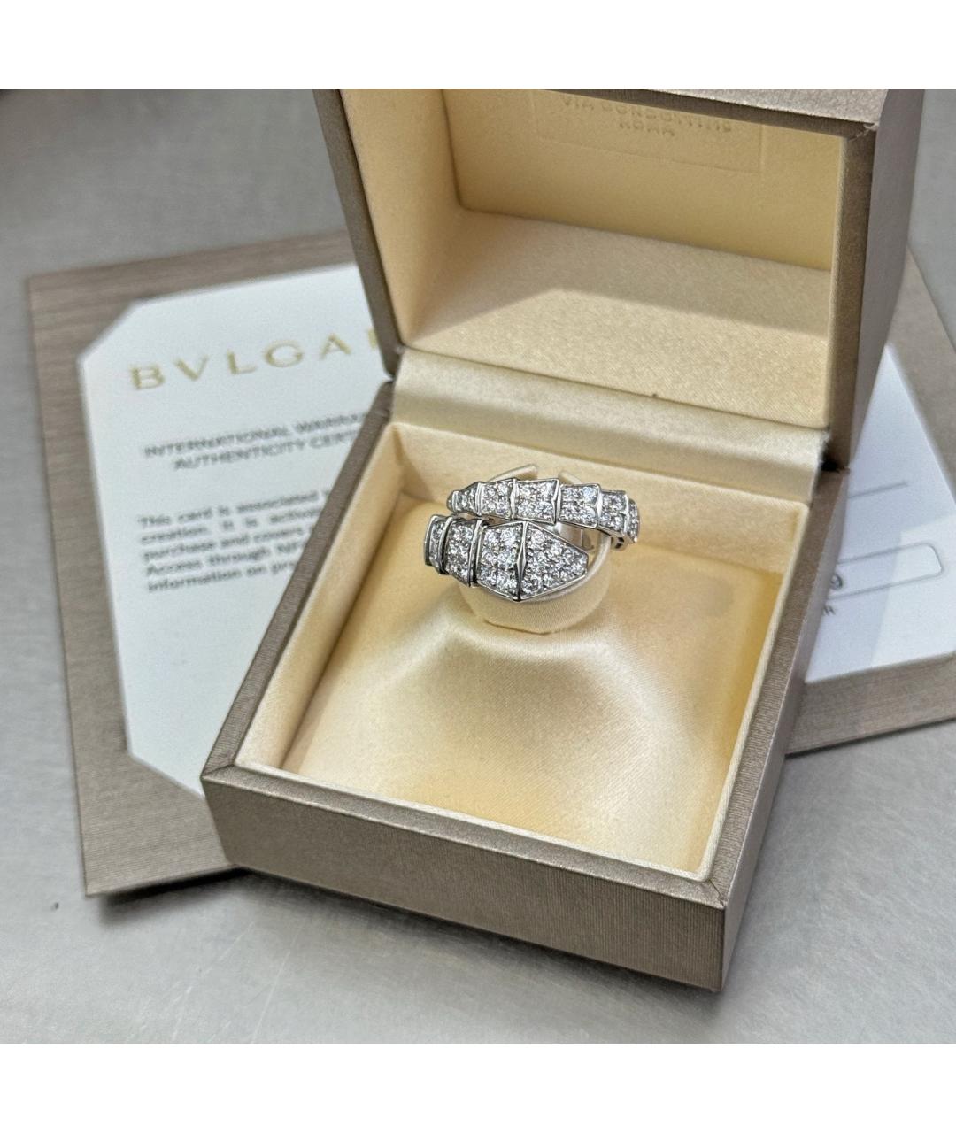 BVLGARI Серебряное кольцо из белого золота, фото 4