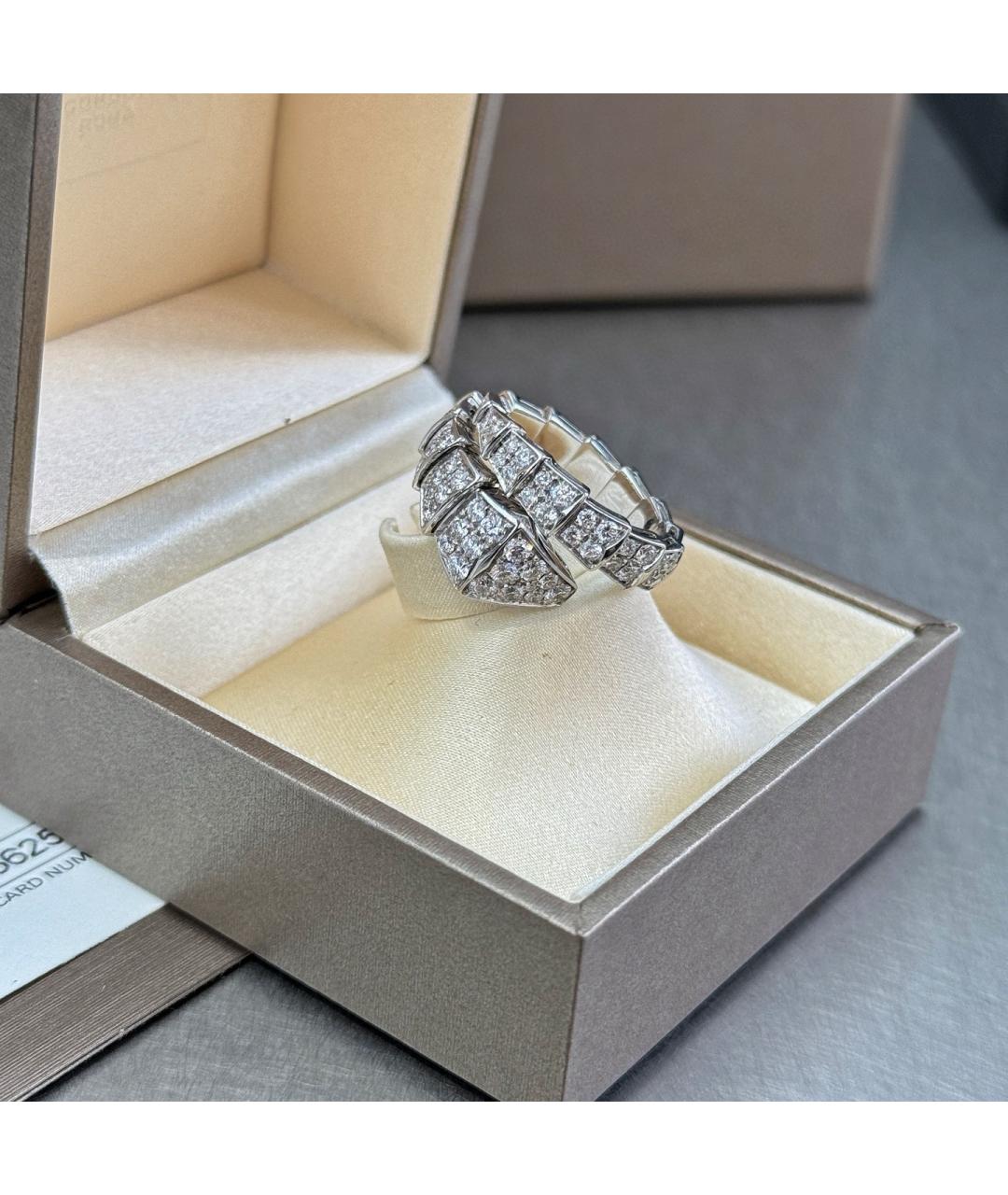 BVLGARI Серебряное кольцо из белого золота, фото 5