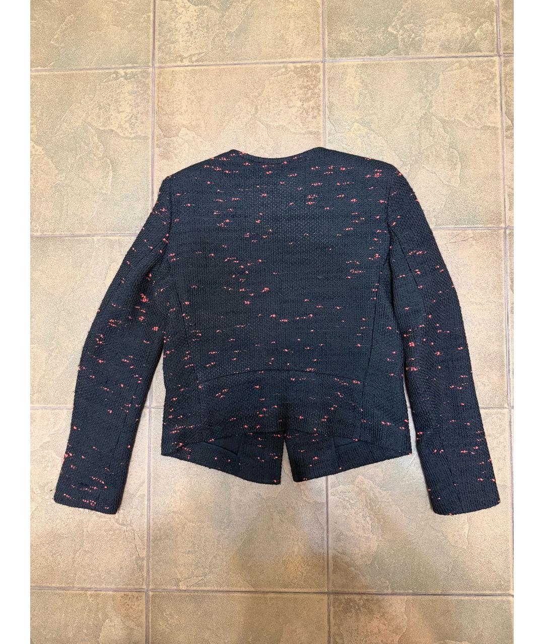 SANDRO Черный полиэстеровый жакет/пиджак, фото 2