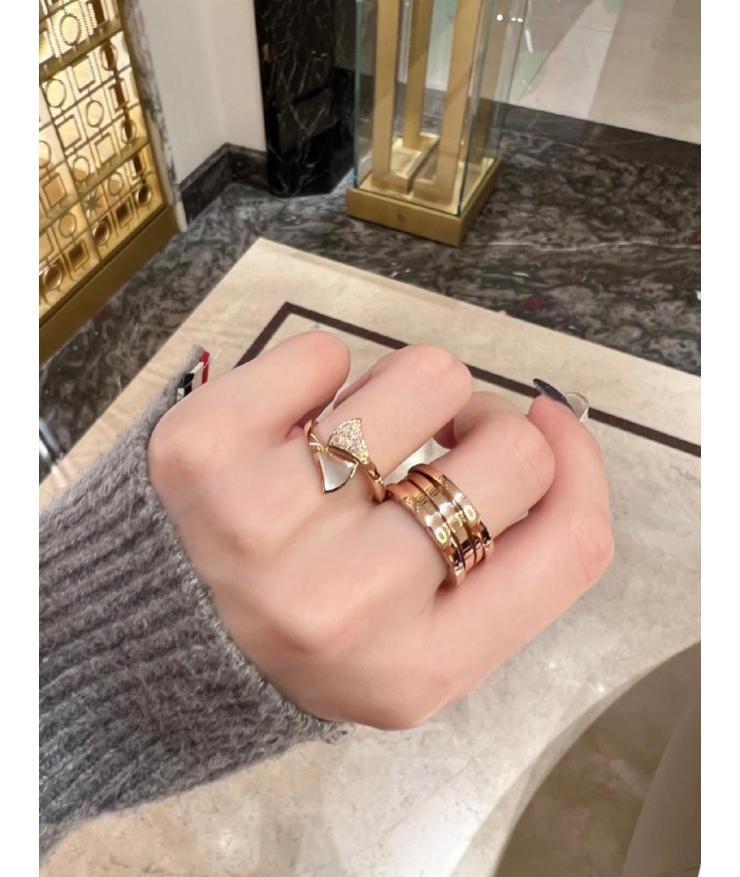 BVLGARI Золотое кольцо из розового золота, фото 9