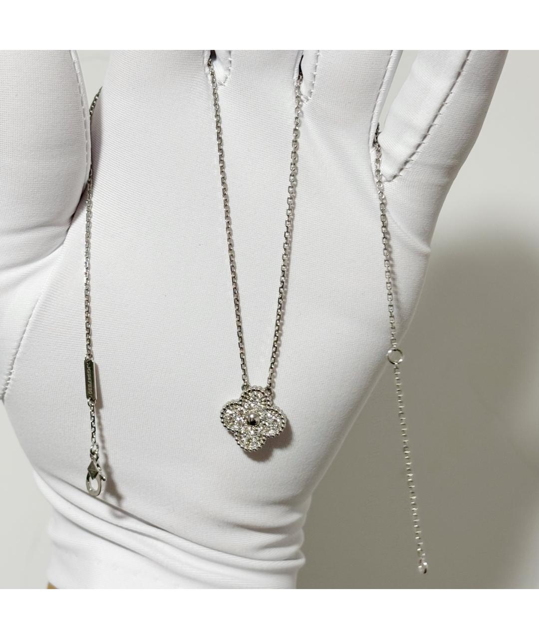 VAN CLEEF & ARPELS Серебряное колье из белого золота, фото 3