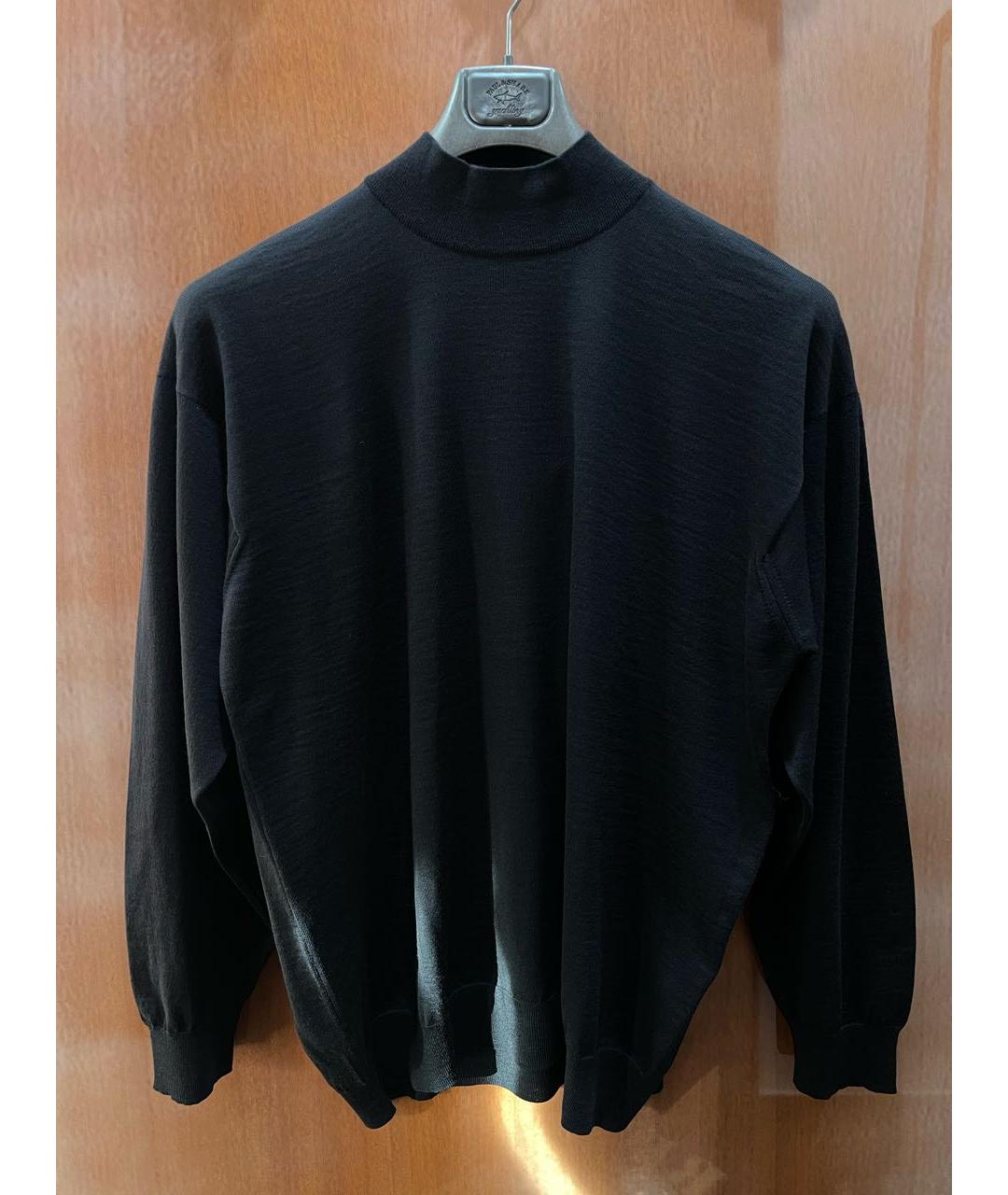 PAUL & SHARK Черная шерстяная водолазка, фото 6