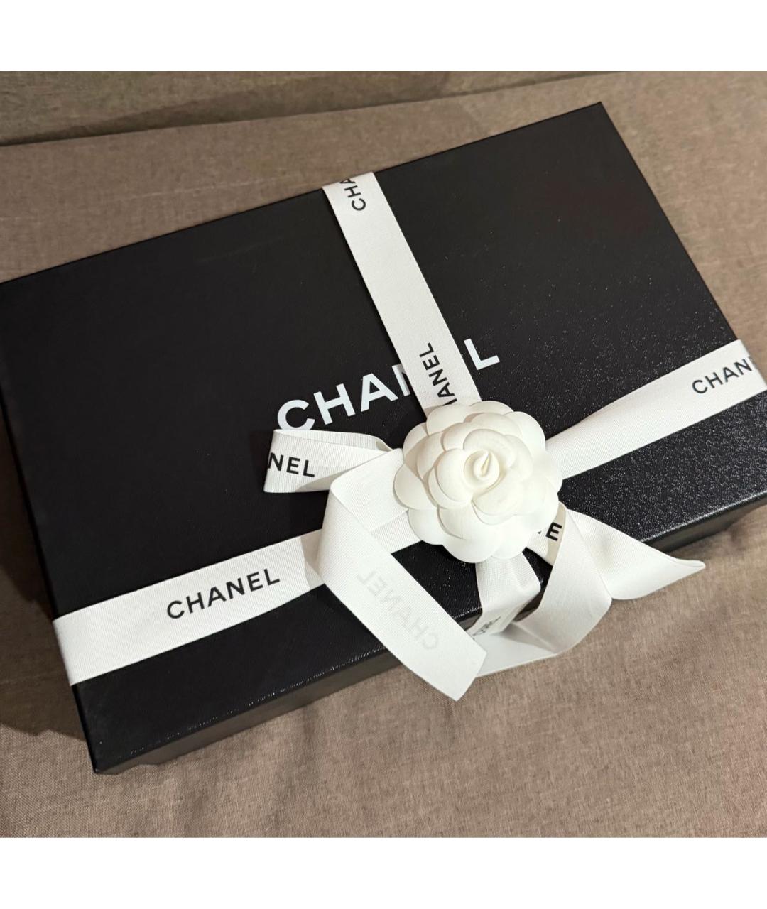 CHANEL Черные замшевые сабо, фото 4