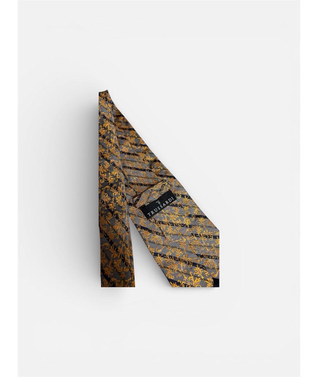 TRUSSARDI Серый тканевый галстук, фото 2