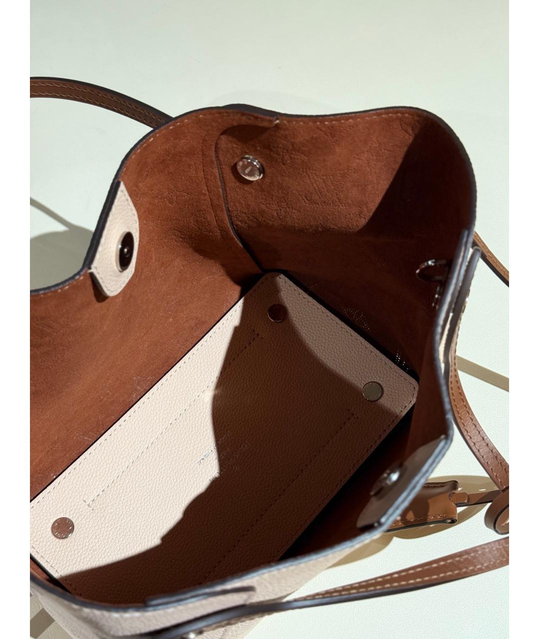LOUIS VUITTON Бежевая сумка тоут, фото 9