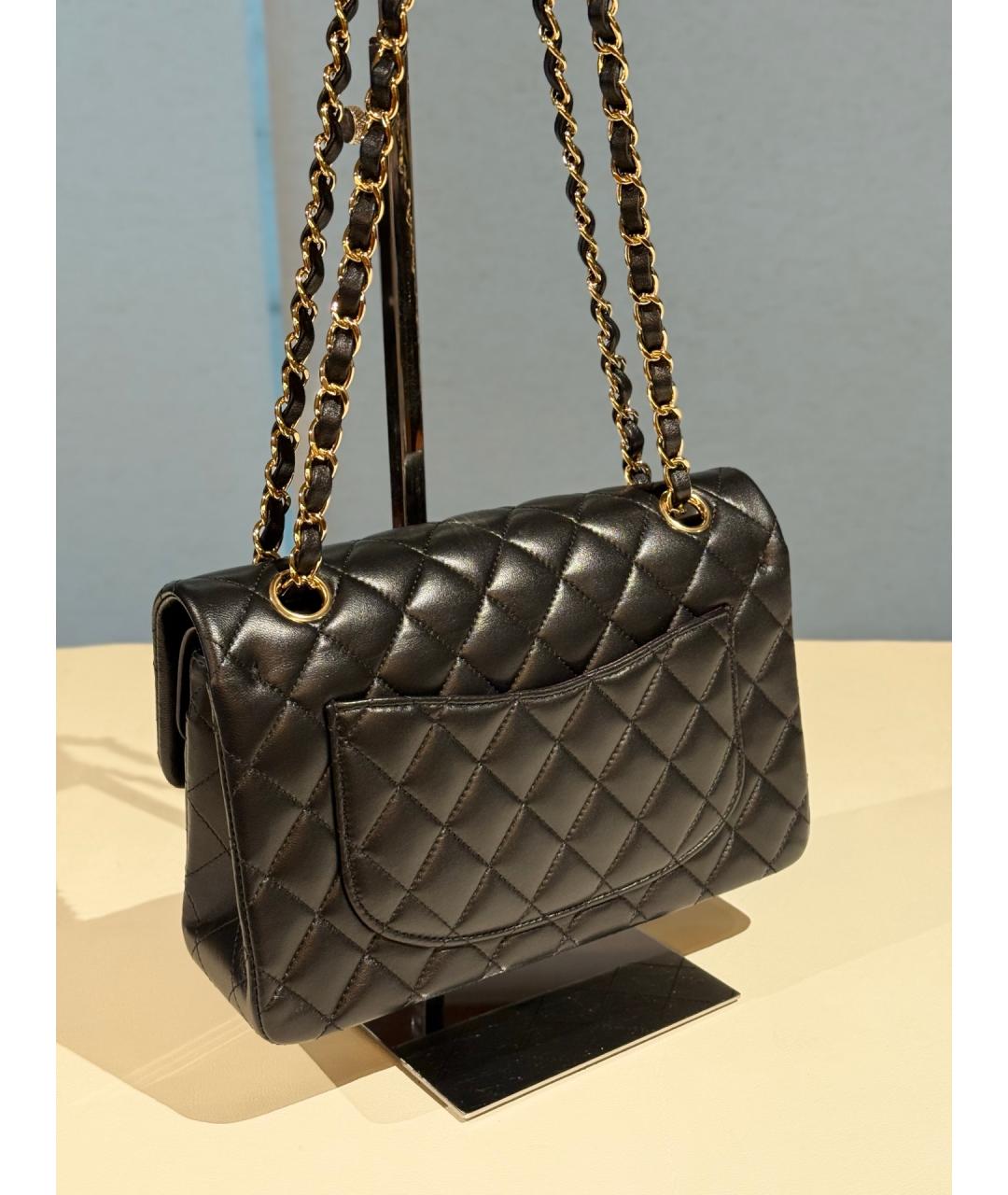 CHANEL Черная кожаная сумка через плечо, фото 8