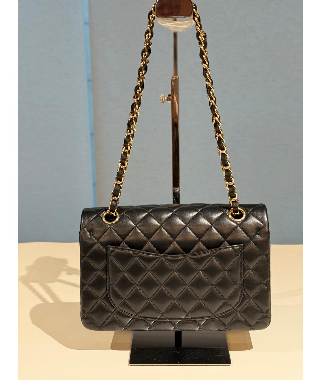 CHANEL Черная кожаная сумка через плечо, фото 6