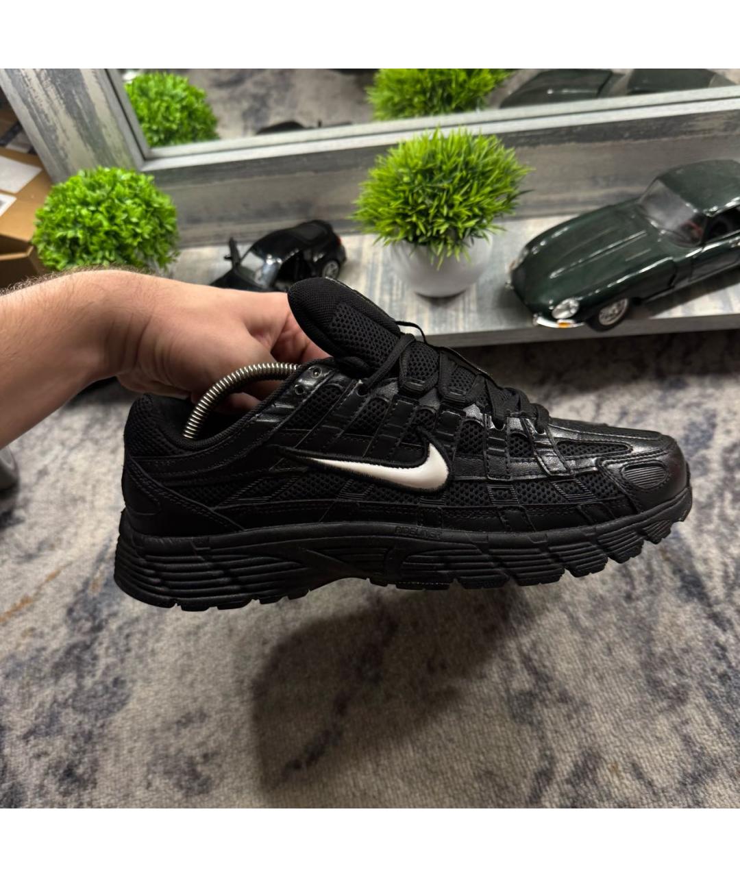 NIKE Черные текстильные низкие кроссовки / кеды, фото 6