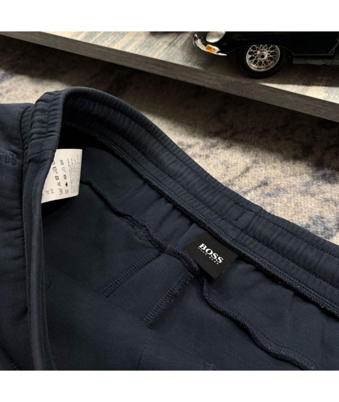 HUGO BOSS Темно-синие хлопковые шорты, фото 6