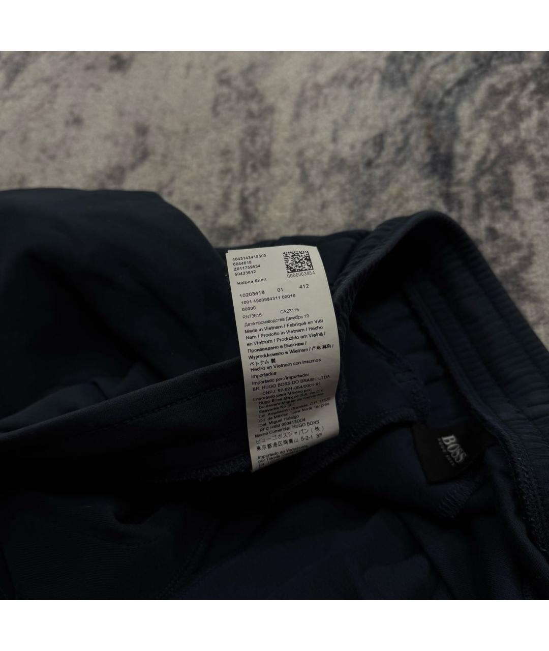 HUGO BOSS Темно-синие хлопковые шорты, фото 8