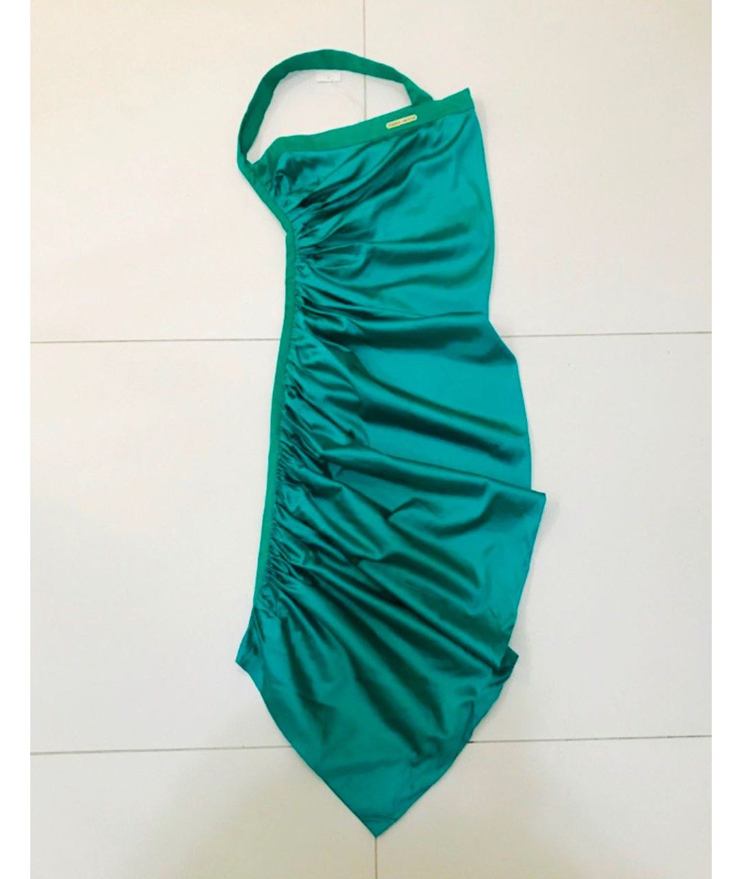 FRANKIE MORELLO Зеленые вискозное коктейльное платье, фото 6