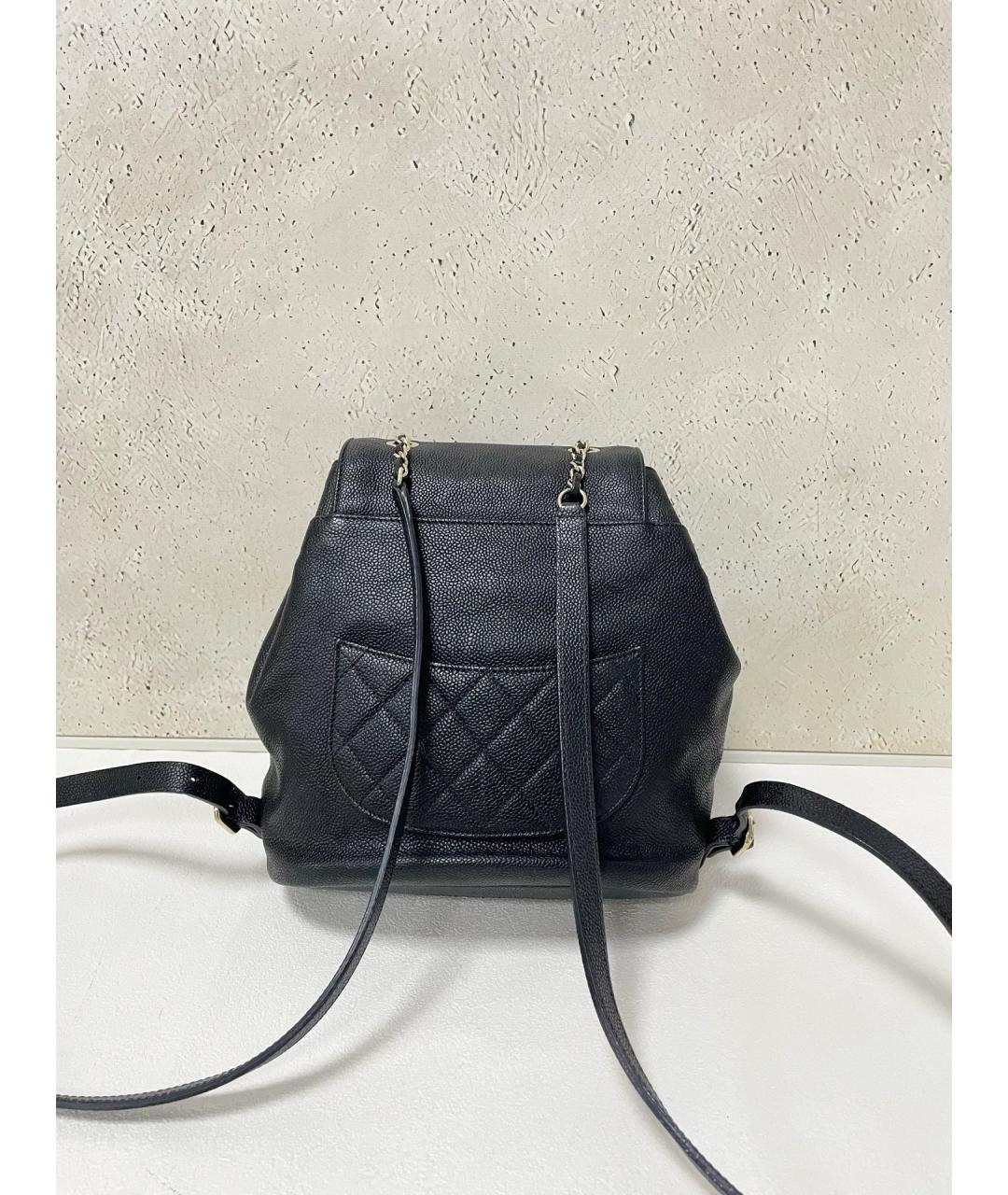CHANEL Черный кожаный рюкзак, фото 2