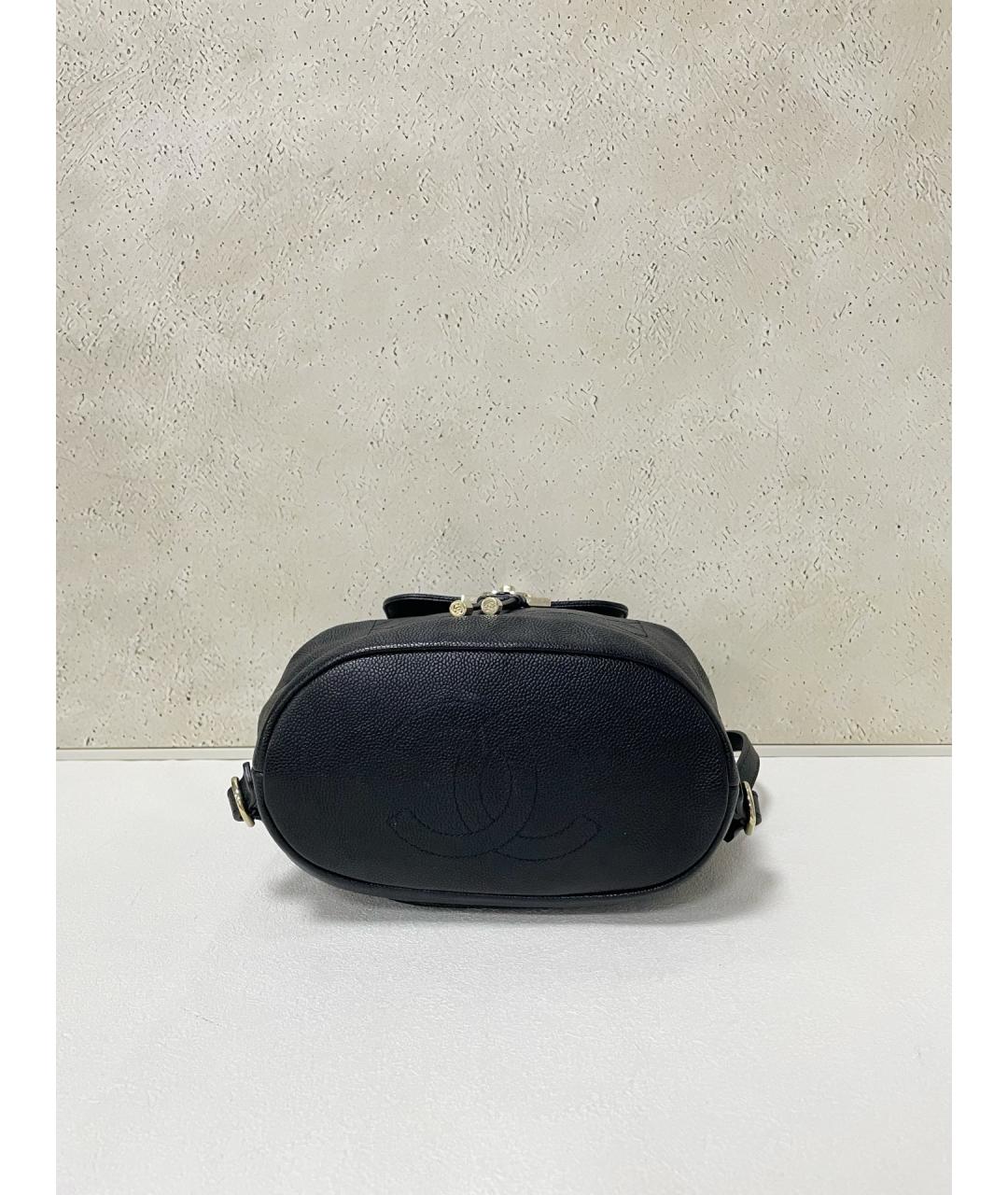 CHANEL Черный кожаный рюкзак, фото 5