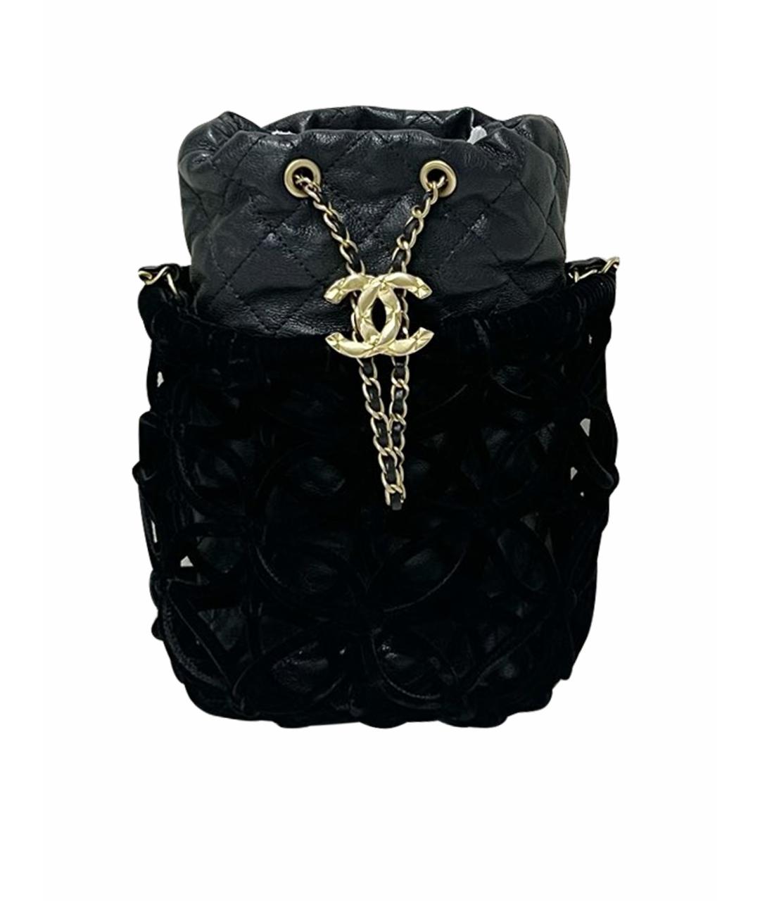 CHANEL Черная кожаная сумка через плечо, фото 1