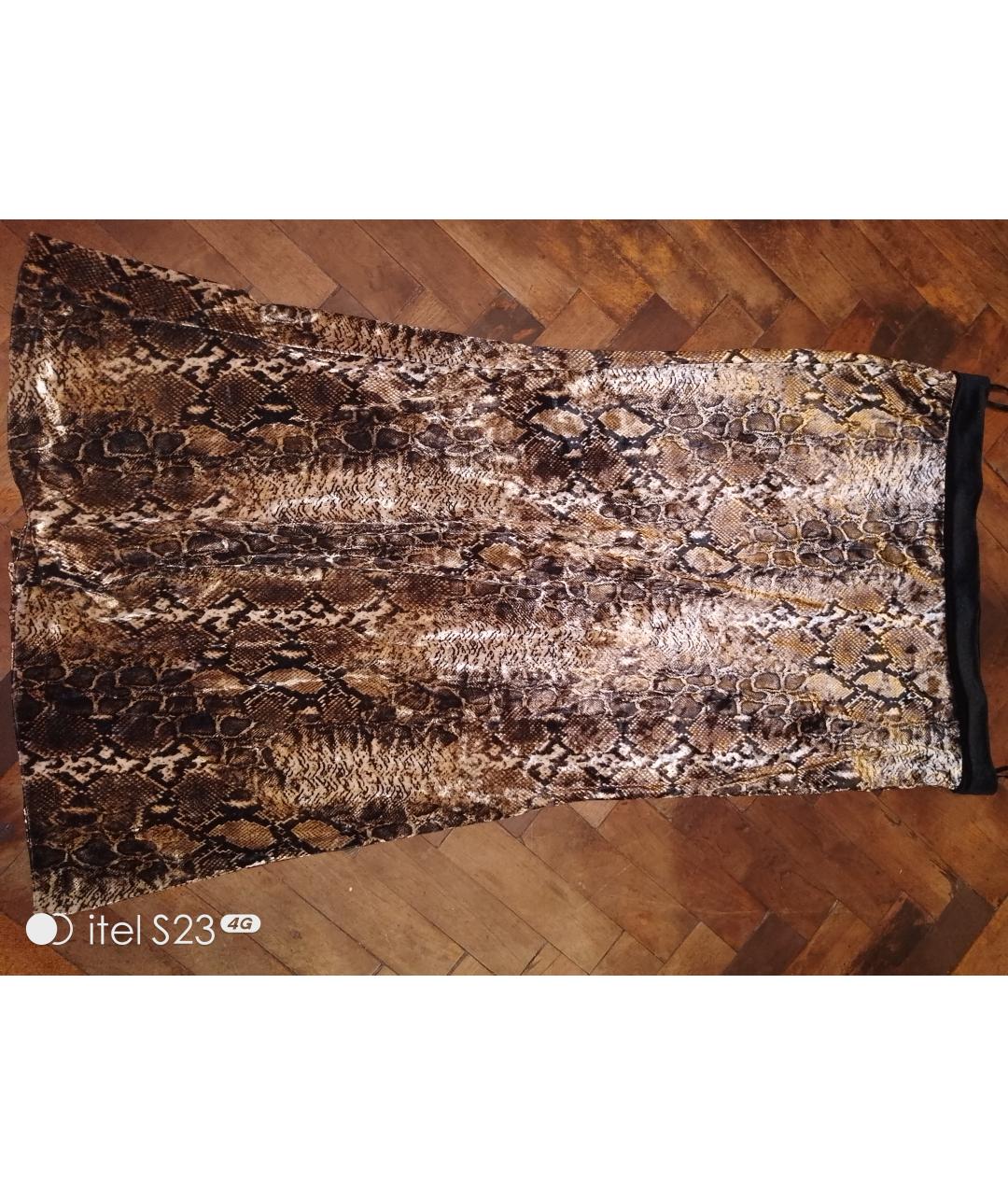 032C Золотой полиэстеровый костюм с юбками, фото 2