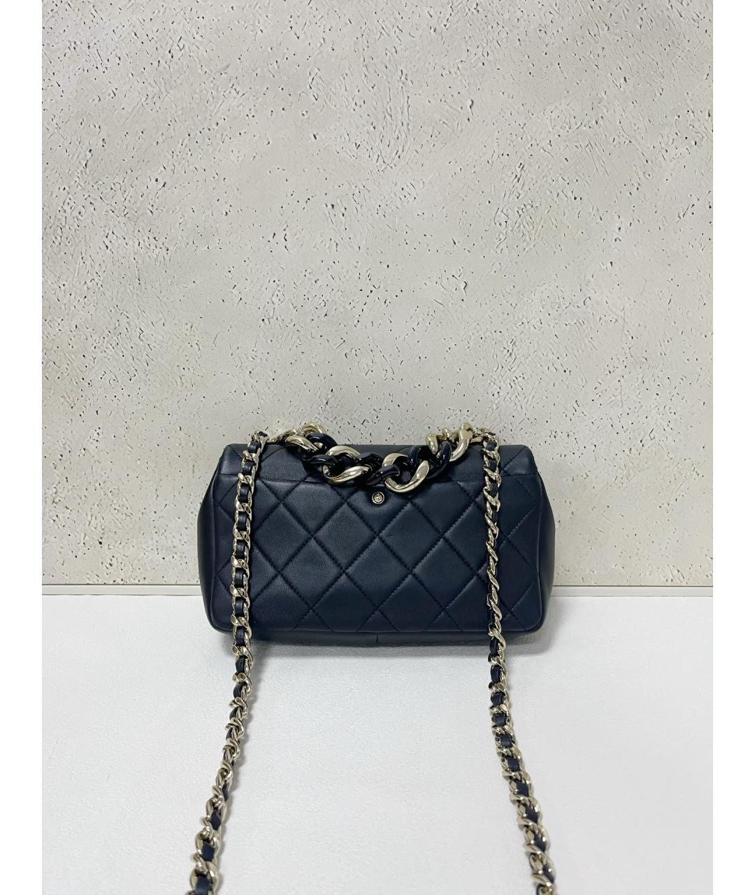 CHANEL Черная кожаная сумка с короткими ручками, фото 2