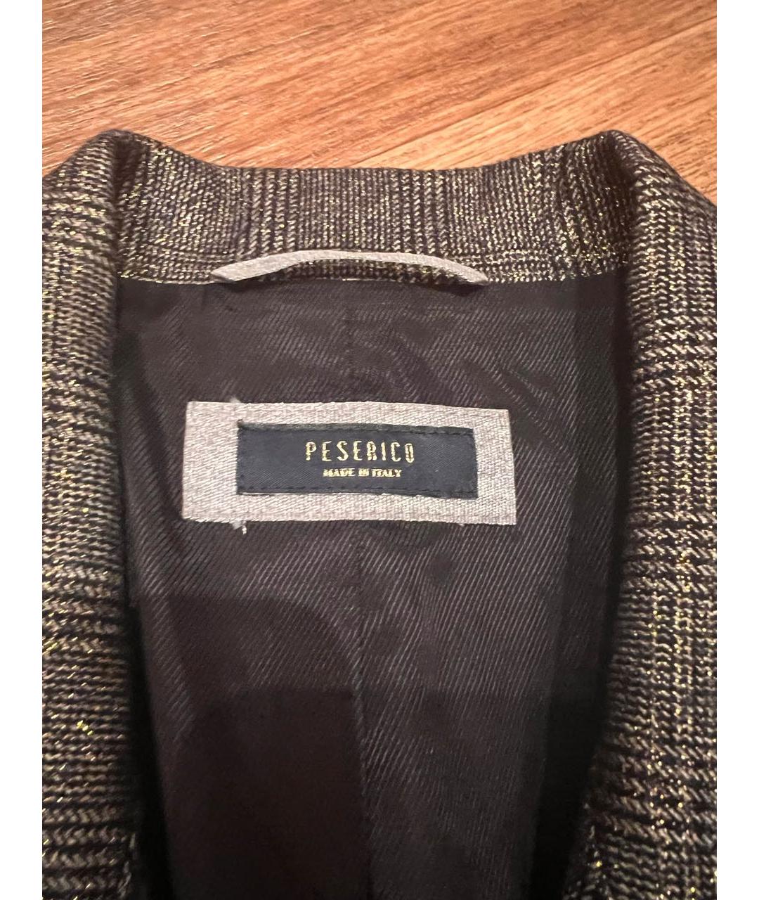 PESERICO Серый шерстяной костюм с брюками, фото 6