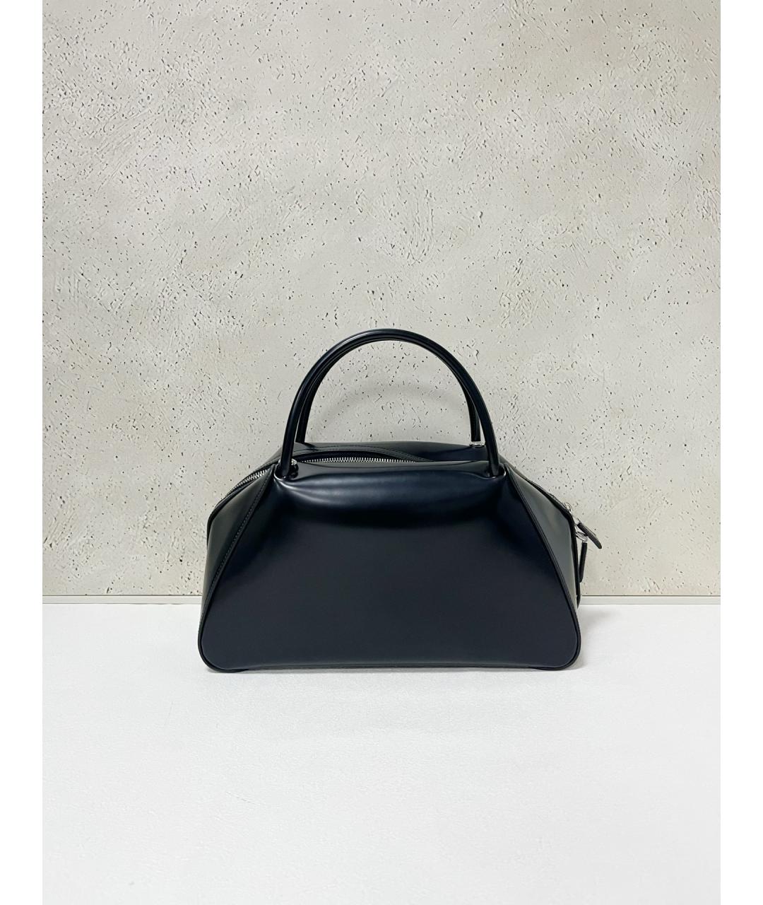 PRADA Черная кожаная сумка с короткими ручками, фото 2