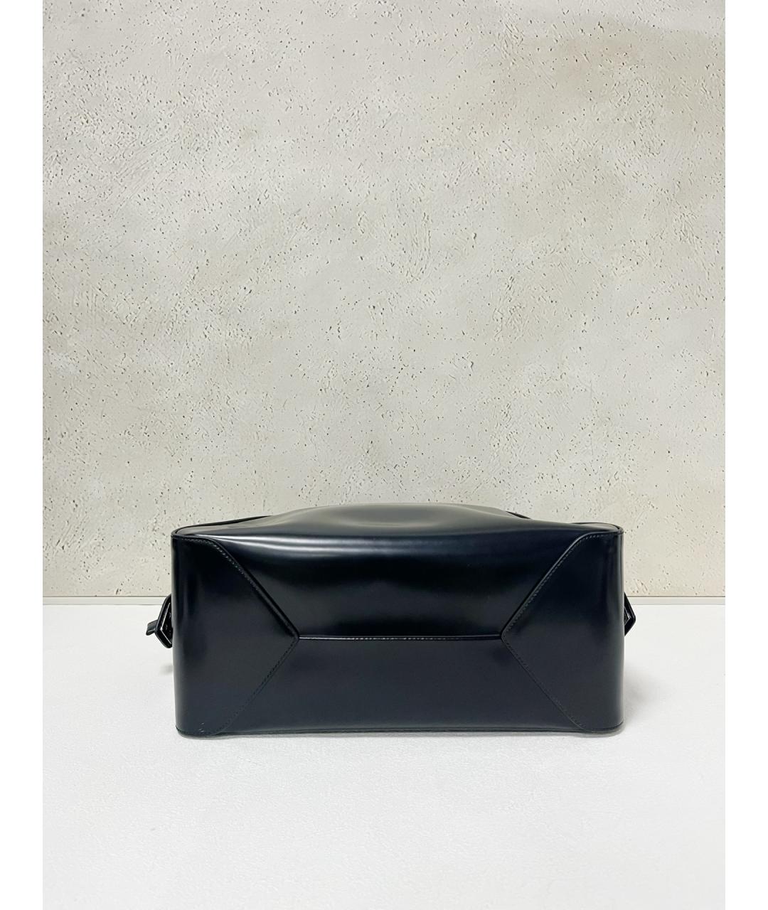PRADA Черная кожаная сумка с короткими ручками, фото 5