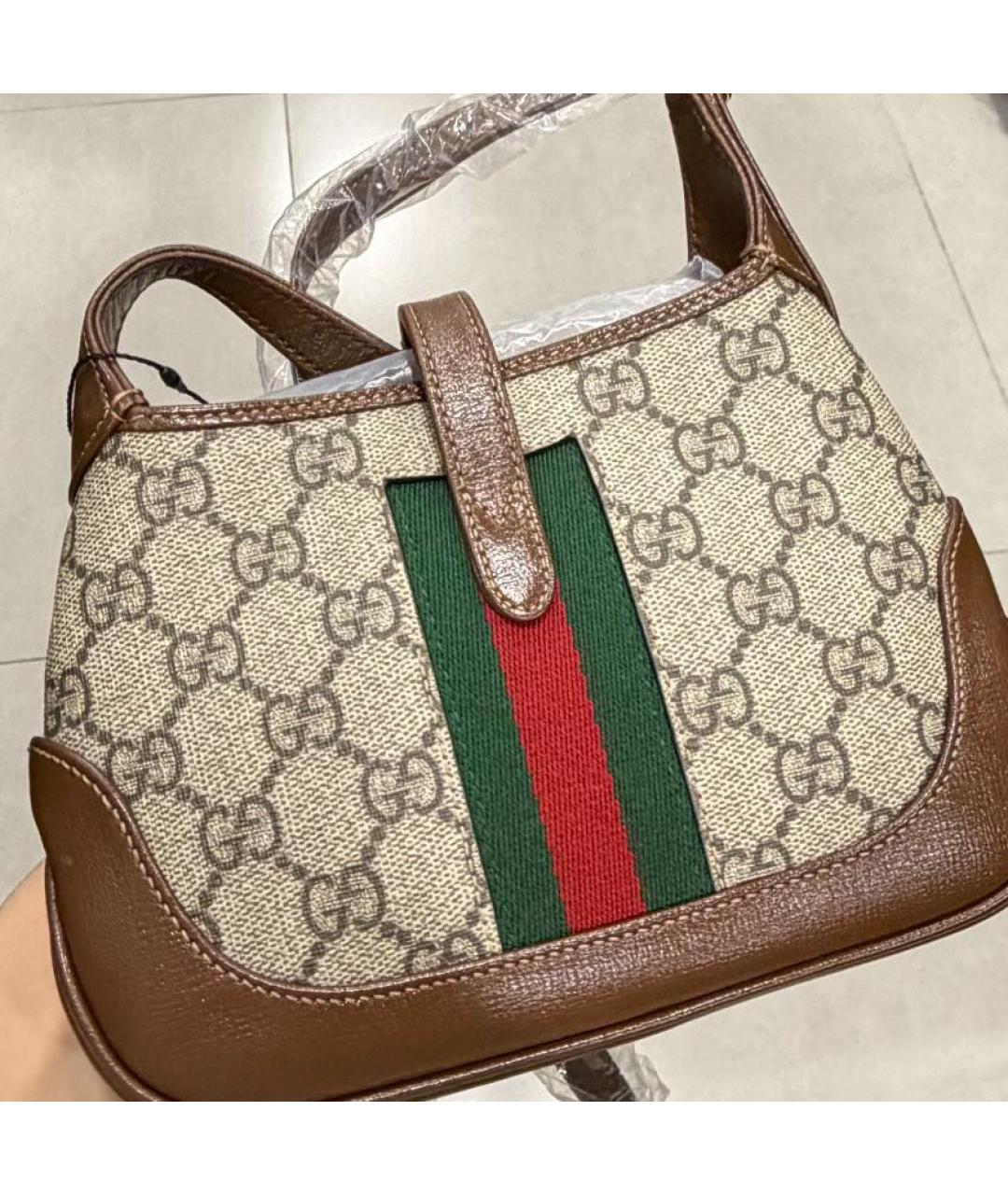 GUCCI Бежевая сумка с короткими ручками, фото 2