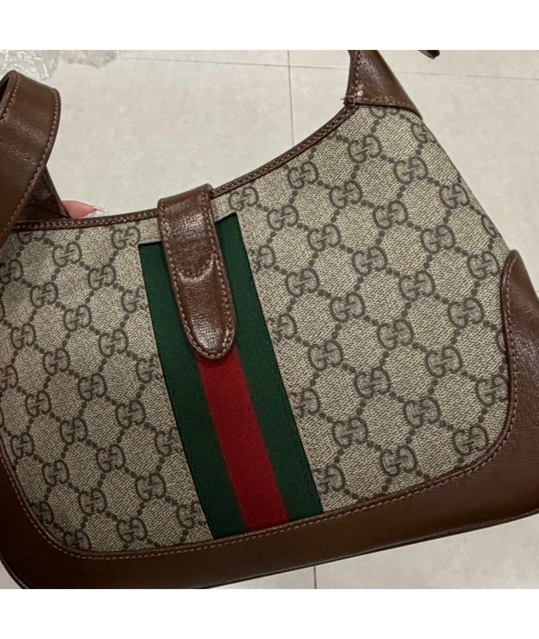 GUCCI Бежевая сумка с короткими ручками, фото 4