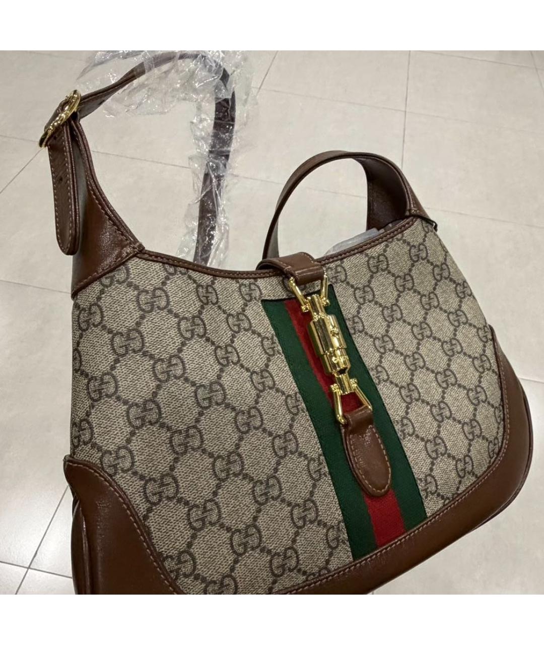 GUCCI Бежевая сумка с короткими ручками, фото 3