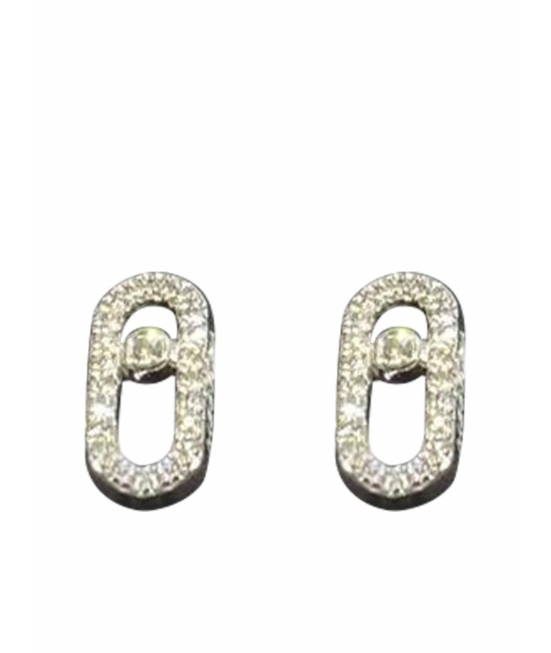 MESSIKA Серебряные серьги из белого золота, фото 1