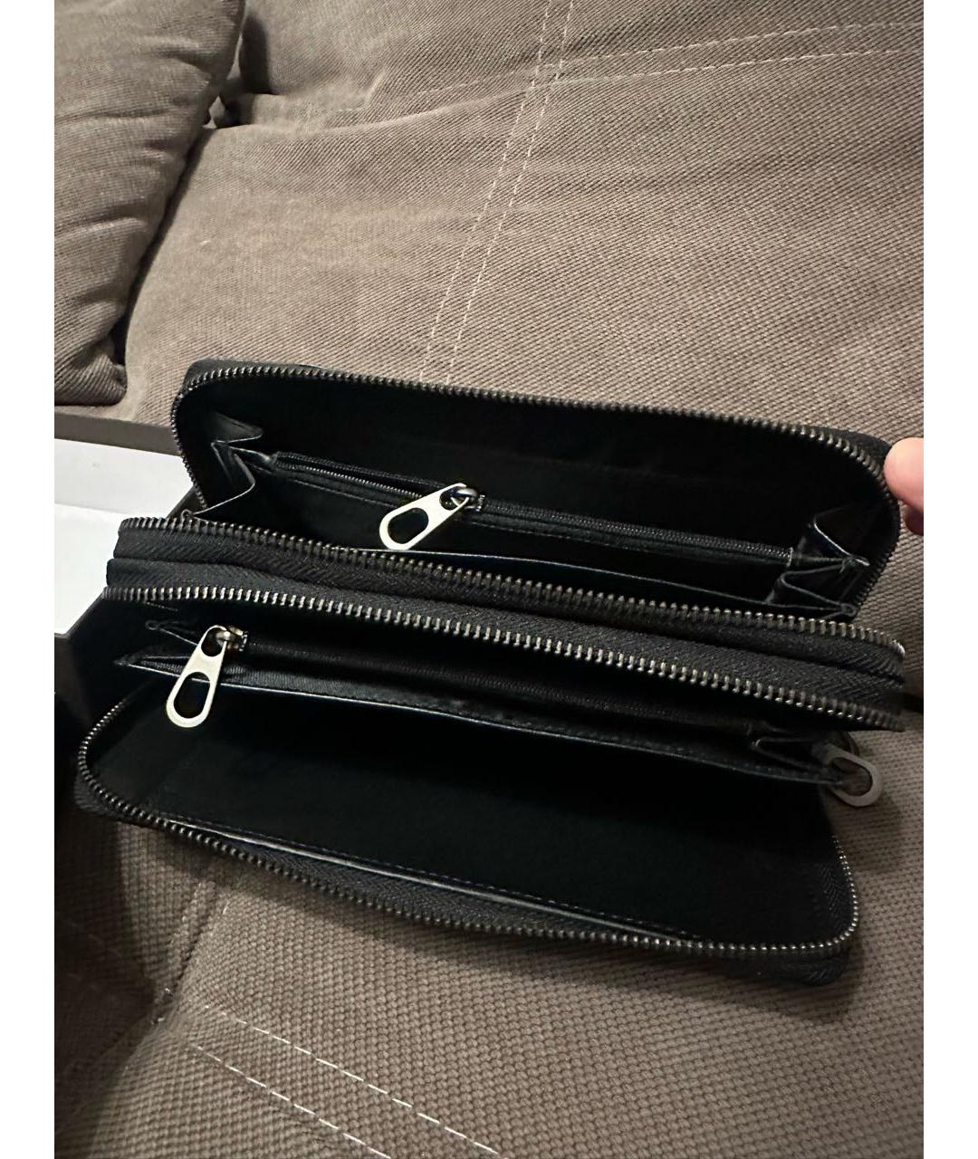 BOTTEGA VENETA Черный кожаный кошелек, фото 3