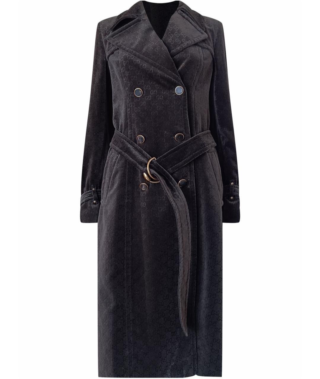 GUCCI Коричневый хлопковый тренч/плащ, фото 1