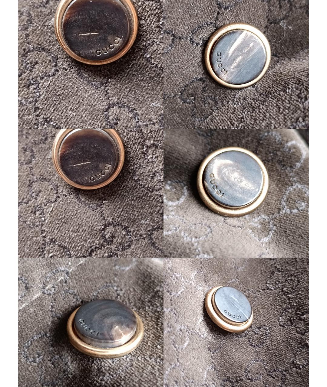 GUCCI Коричневый хлопковый тренч/плащ, фото 7